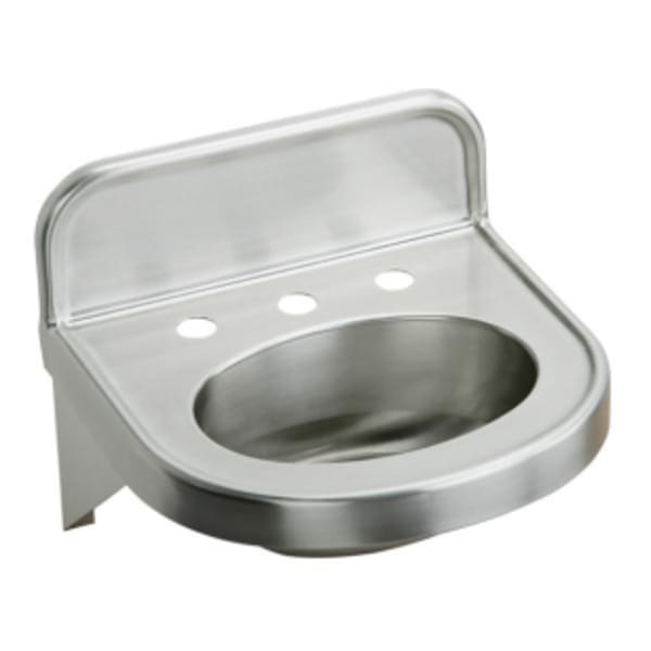 Elkay Stainless Steel 18" x 17-1/16" x 5-9/16" Wall Hung Lavatory Sink