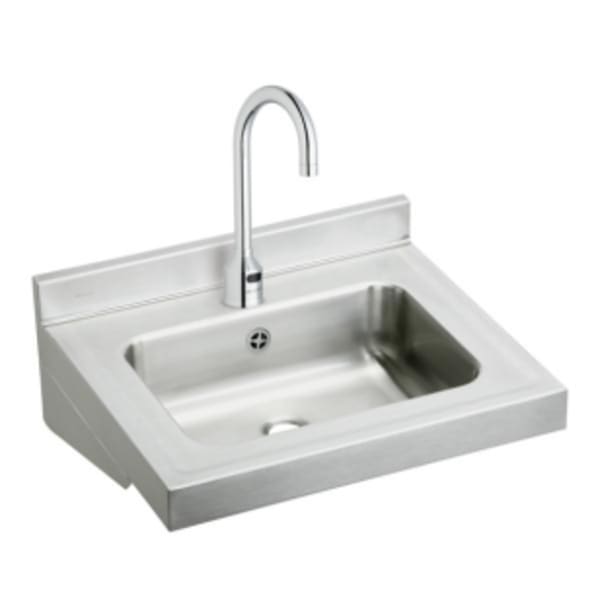 Elkay Stainless Steel 22" x 19" x 5-1/2" Wall Hung Lavatory Sink Kit