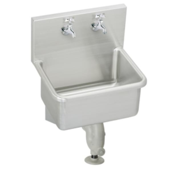Elkay Stainless Steel 25" x 19-1/2" x 12 Wall Hung Service Sink Kit