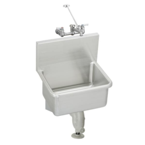 Elkay Stainless Steel 25" x 19-1/2" x 12 Wall Hung Service Sink Kit