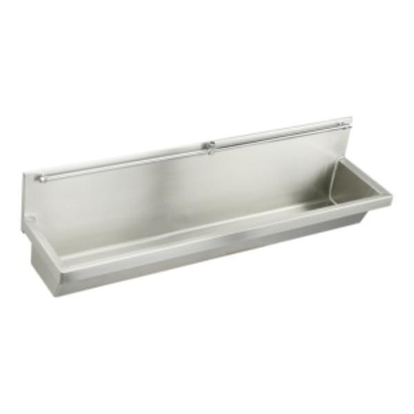 Elkay Stainless Steel 60" x 14" x 8" Wall Hung Multiple Station Urinal Kit