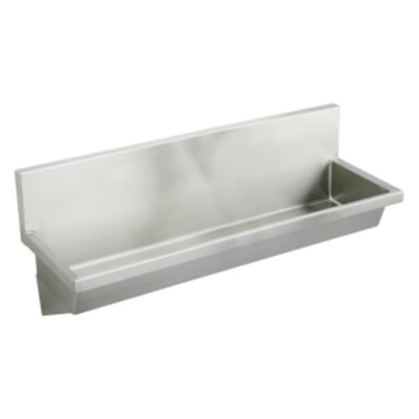 Elkay Stainless Steel 96" x 20" x 8" Wall Hung Multiple Station Hand Wash Sink