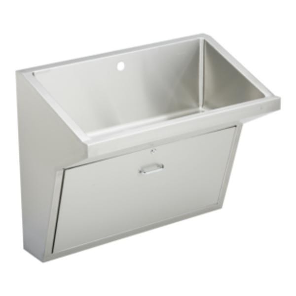 Elkay Stainless Steel 33" x 16-13/16" x 30" Wall Hung Single Station Surgeon Scrub Sink