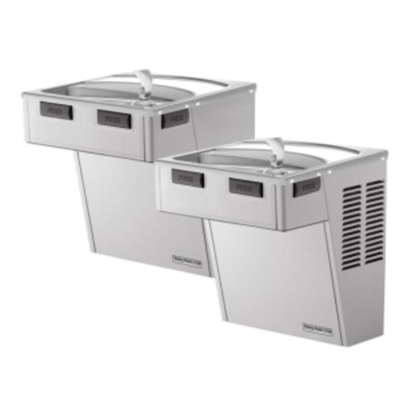 Halsey Taylor Wall Mount Bi-Level ADA Cooler Non-Filtered Non-Refrigerated Stainless