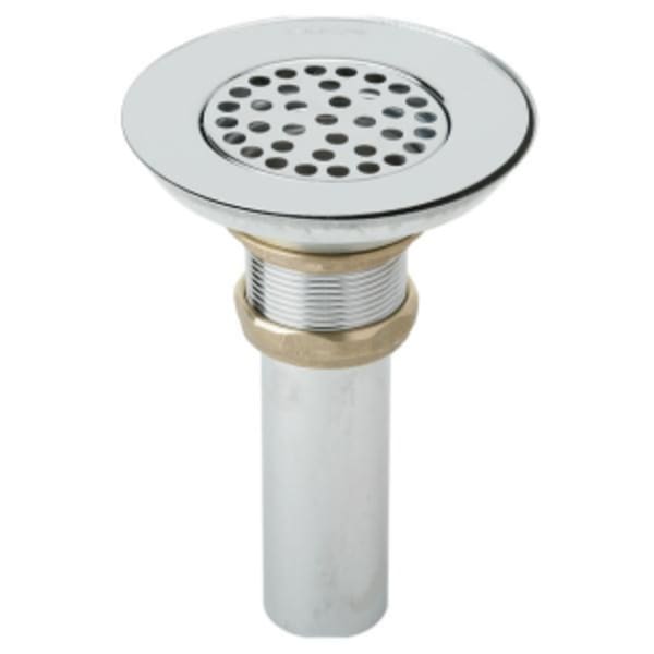 Elkay 3-1/2" Drain Nickel Plated Brass Body Strainer and Tailpiece