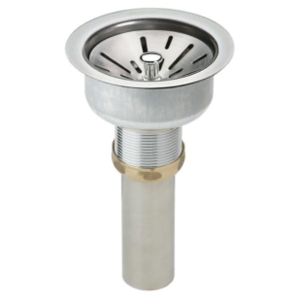 Elkay 3-1/2" Drain Fitting Type 304 Stainless Steel Body Strainer Basket and Tailpiece