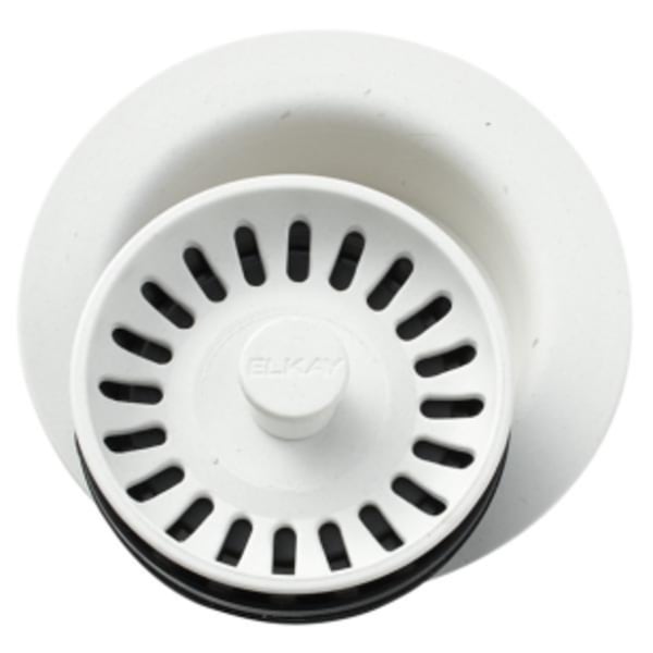 Elkay Polymer 3-1/2" Disposer Flange with Removable Basket Strainer and Rubber Stopper Ricotta