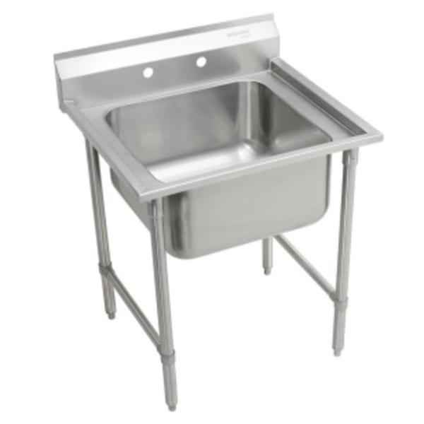 Elkay Rigidbilt Stainless Steel 33" x 29-3/4" x 12-3/4" Floor Mount Single Compartment Scullery Sink