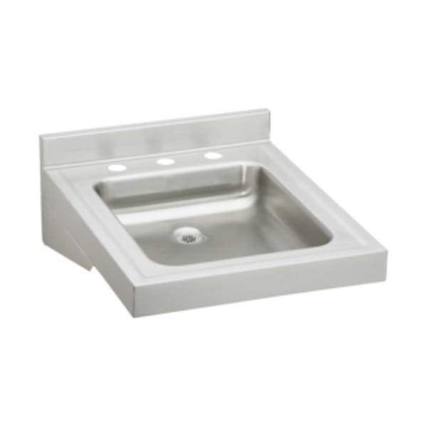Elkay Sturdibilt Stainless Steel 19" x 23" x 4" Wall Hung Single Bowl Lavatory Sink