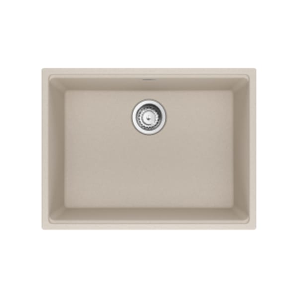 Franke Maris Undermount 25-in x 18.94-in Granite Single Bowl Kitchen Sink in Champagne