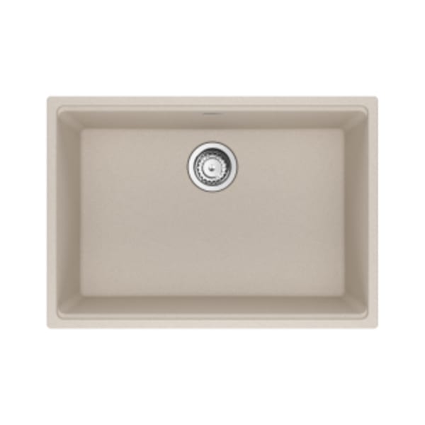 Franke Maris Undermount 27-in x 19-in Granite Single Bowl Kitchen Sink in Champagne