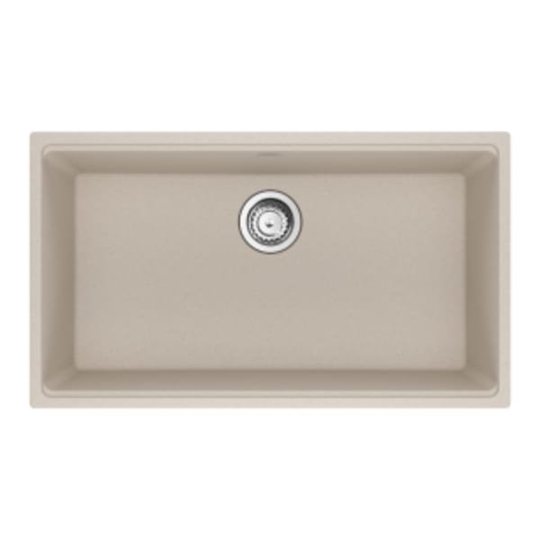 Franke Maris Undermount 31-in x 17.81-in Granite Single Bowl Kitchen Sink in Champagne