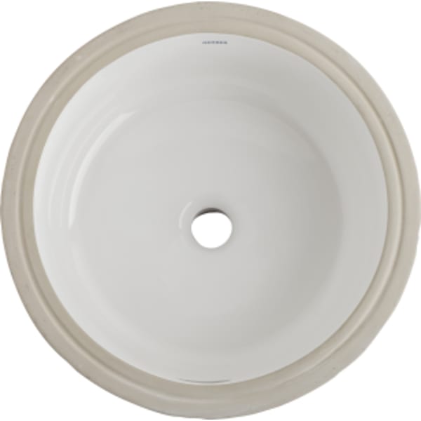 Luxoval Undercounter 16" x 16" Round Lav White