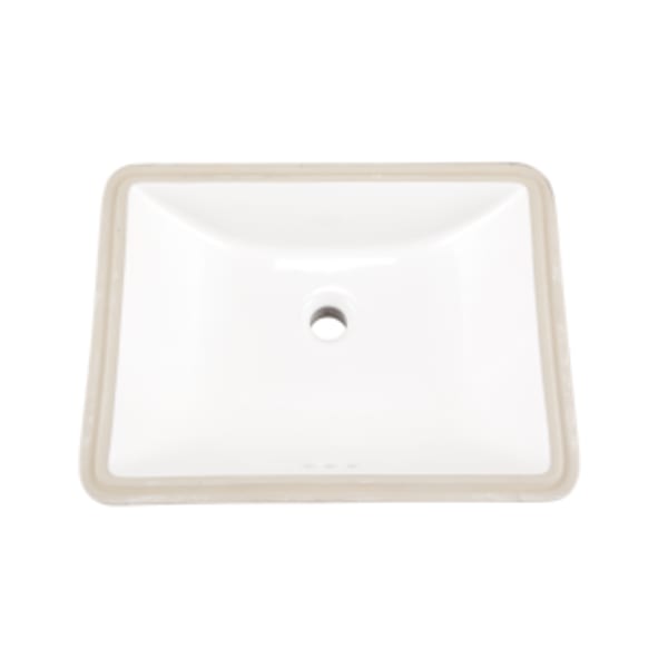 Logan Square Petite Undercounter Lav 18.75"x14.75" White