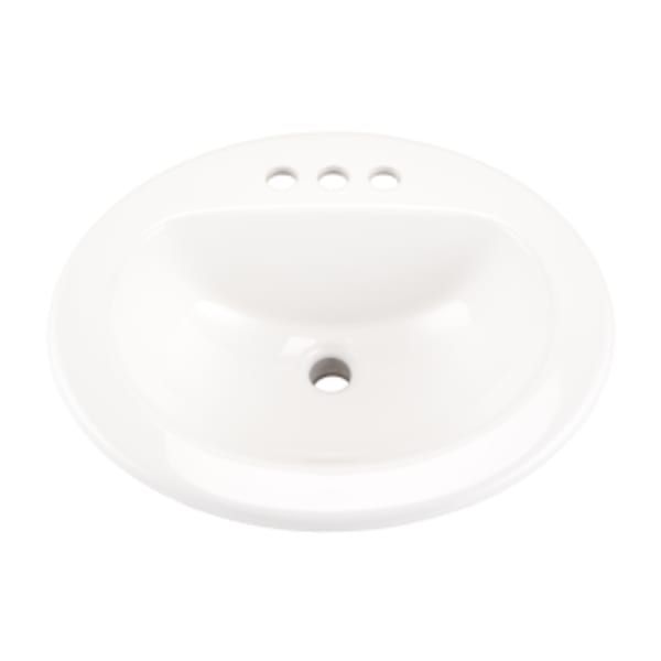 Maxwell S-Rim Lav 20"X17"Oval 4"CC in Trapezoid Carton White