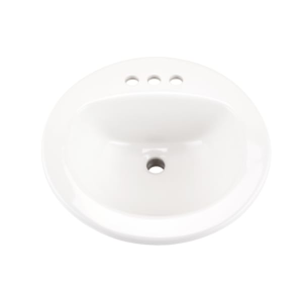 Maxwell S-Rim Lav 19"Round 4"CC in Trapezoid Carton White