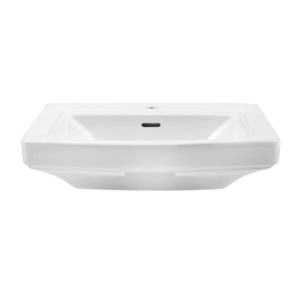 Hinsdale Standard Ped Top 25"x21" Single Hole White