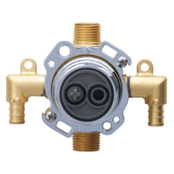 Treysta Tub & Shower Valve- Vertical Inputs WITHOUT Stops- Crimp Pex