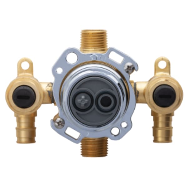 Treysta Tub & Shower Valve- Vertical Inputs WITH Stops- Cold Expansion Pex