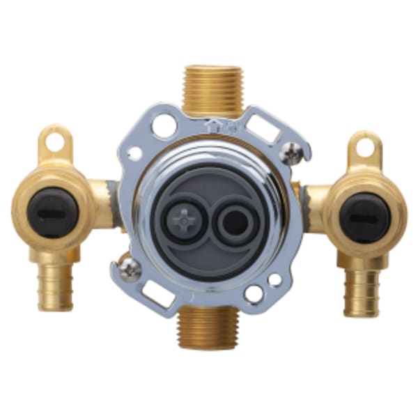 Treysta Tub & Shower Valve- Vertical Inputs WITH Stops- Crimp Pex