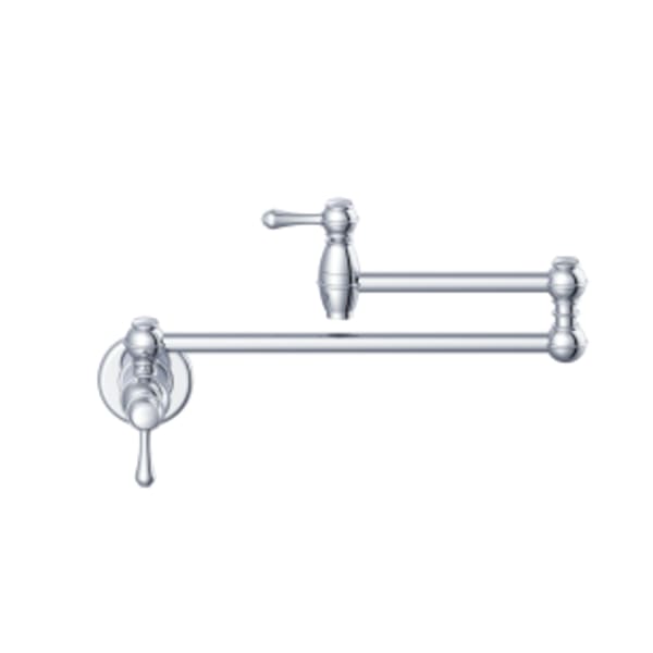 Opulence Wall Mount Pot Filler 2.2gpm Chrome