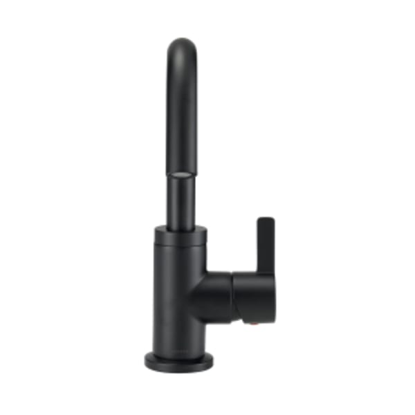 Amalfi 1H Lavatory Faucet Single Hole Mount w/ 50/50 Touch Down Drain & Optional Deck Plate Included 1.2gpm Satin Black