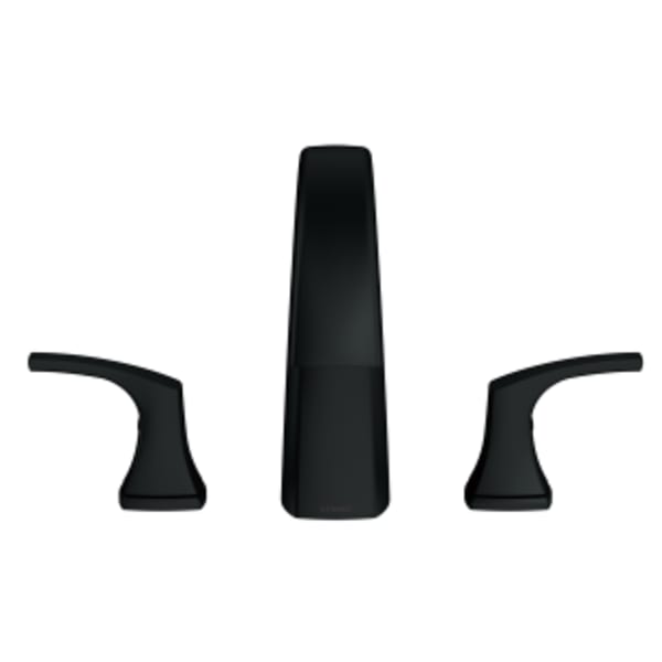 Vaughn 2H Roman Tub Trim Kit w/out Spray Satin Black