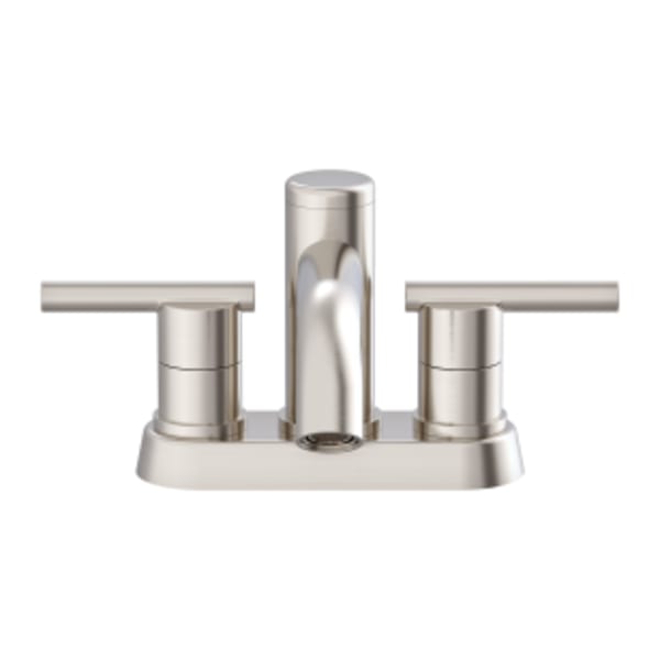 Parma 2H Centerset Lavatory Faucet w/ Metal Touch Down Drain 1.2gpm Brushed Nickel