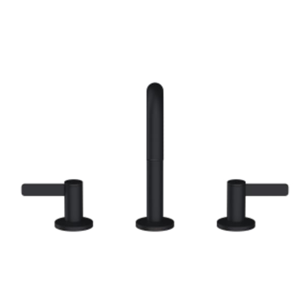 Amalfi Trim Line 2H Widespread Lavatory Faucet w/ Metal Touch Down Drain 1.2gpm Satin Black