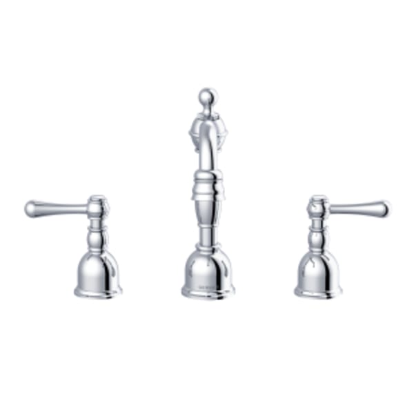 Opulence 2H Widespread Lavatory Faucet w/ Metal Touch Down Drain 1.2gpm Chrome