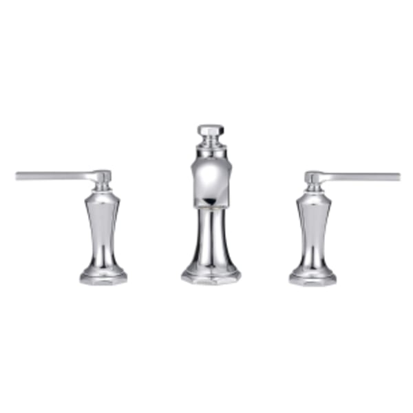 Draper 2H Widespread Lavatory Faucet w/ Metal Pop-Up Drain 1.2gpm Chrome