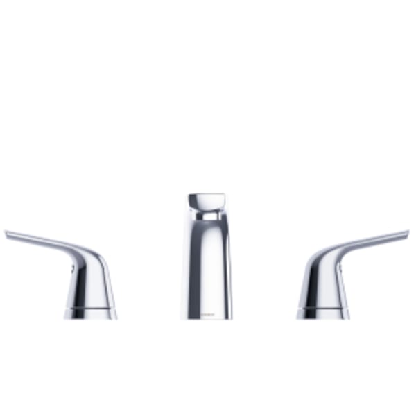 Lemora 2H Widespread Lavatory Faucet w/ Metal Touch-Down Drain 1.2gpm Chrome