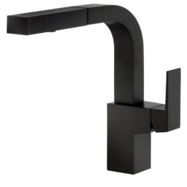 Gerber - Mid-Town® (Pull-Out/Pull-Down) Satin Black, Kitchen Faucets - 1-Handle, 2-Function, Deck Mount