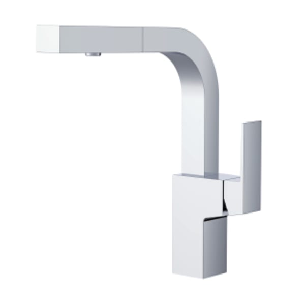 Mid-Town Trim Line 1H Pull-Out Kitchen Faucet w/ SnapBack Retraction 1.75gpm Chrome