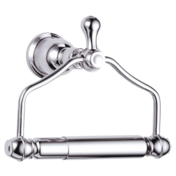 4-7/8" x 5-1/2" x 6-5/8", Chrome Plated, Metal, Popular Victorian Inspired, Toilet Paper Holder with Mounting Hardware