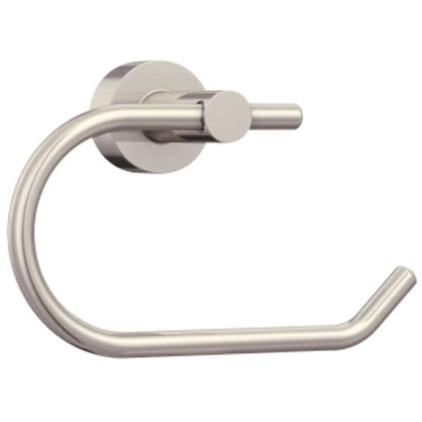 3-1/4" x 3-5/8" x 6-7/8", Brushed Nickel, Metal, Eurostyle, Toilet Paper Holder with Mounting Hardware