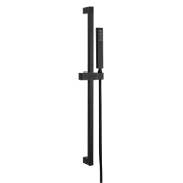 Versa Square 30" Slide Bar Assembly w/ Single Function Rectangular Handshower 2.0gpm Satin Black