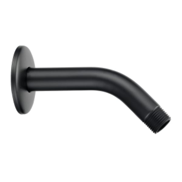 6" Showerarm w/ Escutcheon Satin Black