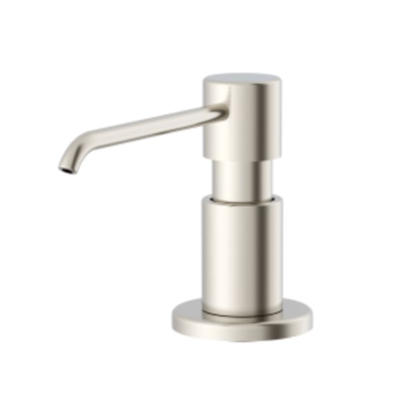 3-7/8" Spout, 3-1/4" Pump, Stainless Steel, Deck Mount, 1-Hole, Soap and Lotion Dispenser