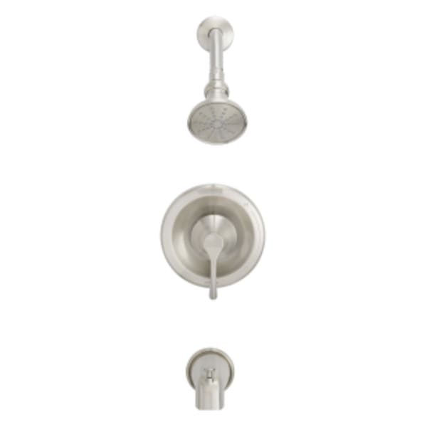 Antioch 1H Tub & Shower Trim Kit & Treysta Cartridge w/ Diverter on Spout 2.0gpm Brushed Nickel