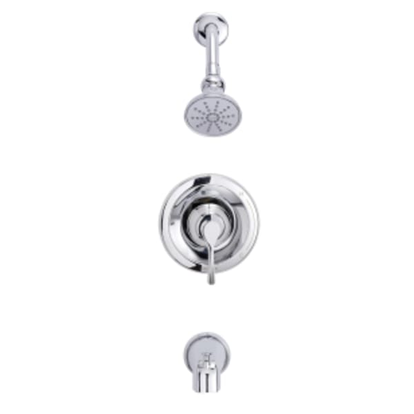 Antioch 1H Tub & Shower Trim Kit & Treysta Cartridge w/ Diverter on Spout 2.0gpm Chrome