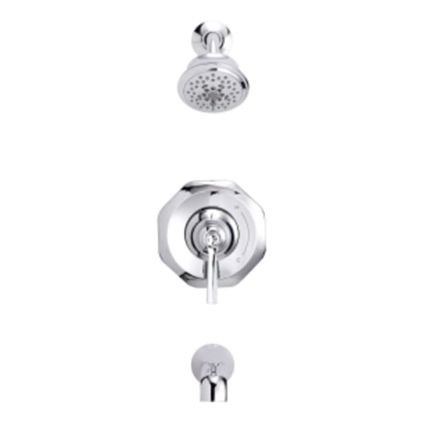 Gerber - Draper® Chrome, Tub/Shower Trim Sets - Wall Mount