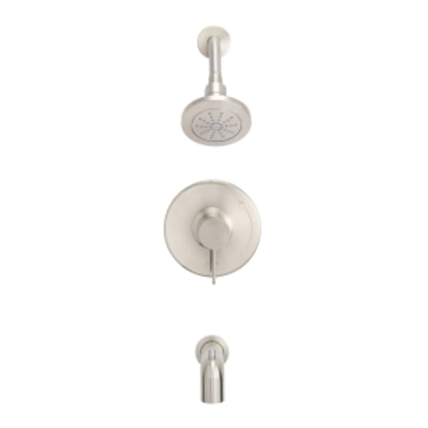 Amalfi 1H Tub & Shower Trim Kit w/Diverter on Spout & Treysta Cartridge 1.75gpm Brushed Nickel