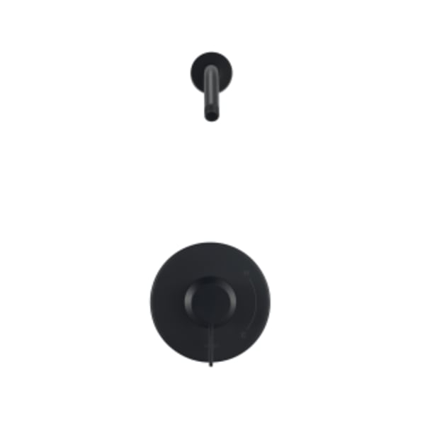 Amalfi 1H Shower Only Trim Kit & Treysta Cartridge Less Showerhead Satin Black