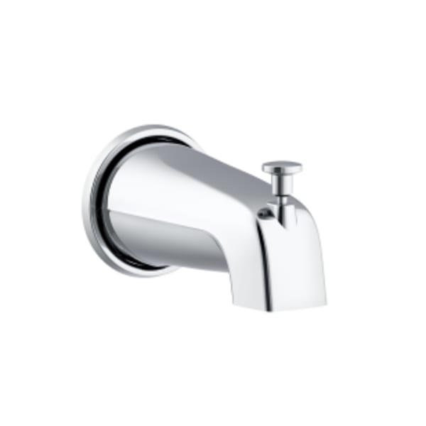 5 1/2" Wall Mount Tub Spout with Diverter Chrome