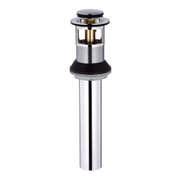 Gerber - 2-1/8" x 8-1/2", 1-1/4" Diameter, Chrome Plated, Metal, Bathroom Sink Faucet Touch-Down Drain Assembly