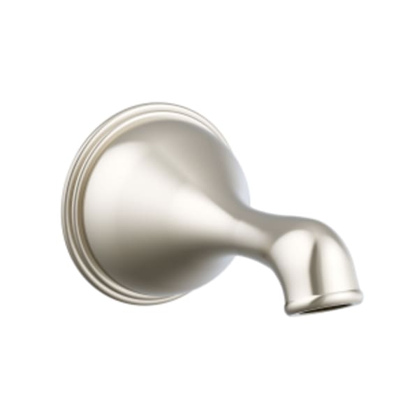 Opulence 6" Wall Mount Tub Spout without Diverter Brushed Nickel