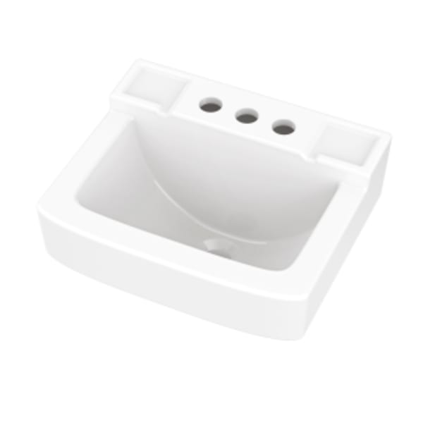 West Point Wall Hung Lav 14x12 4"CC White