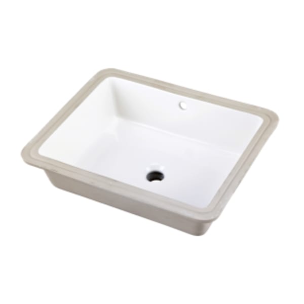 Wicker Park Square Petite Undercounter Lav 19.63"x15.5" White