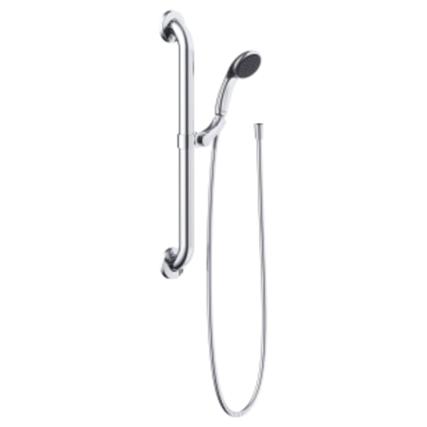ADA Compliant Grab Bar w/ 2 Function Handshower 2.5gpm Chrome